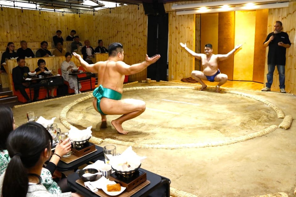 culture tokyo Spectacle de Sumo avec Hot Pot de Poulet et une photo