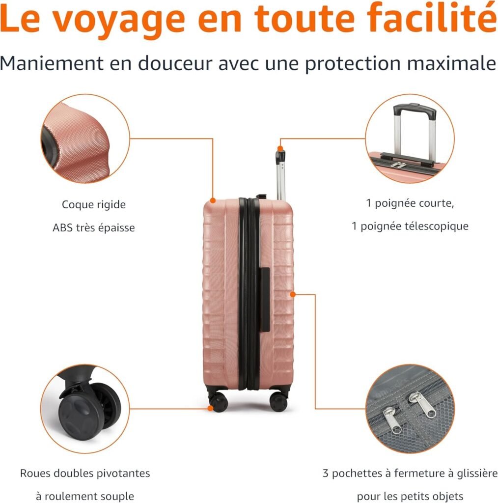 Avis Valise Amazon Basics roulette sécurité